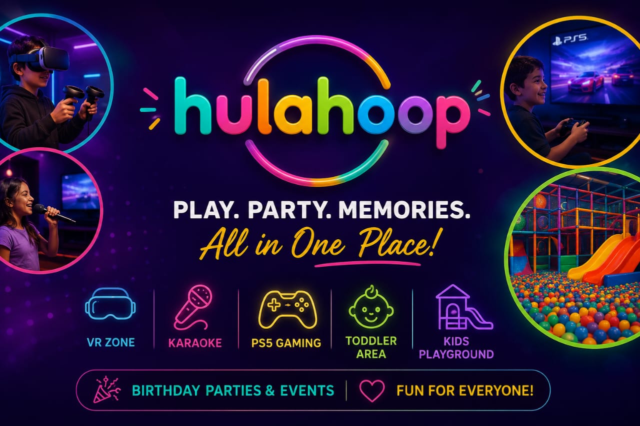 Kids birthday party celebration at HulaHoop party venue in Limassol